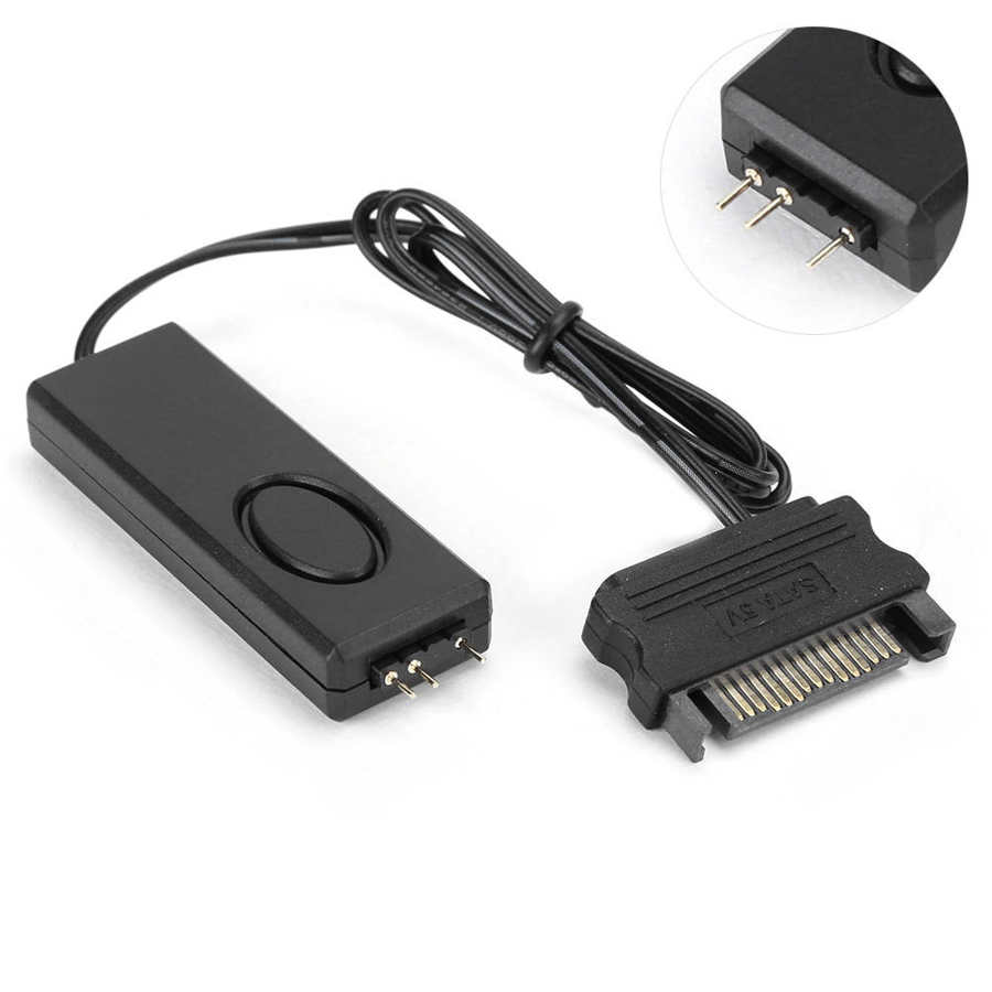 RF remote control PC fan light control RF remote control fan light controller with 5V Symphony ARGB pin for panels air-cooled