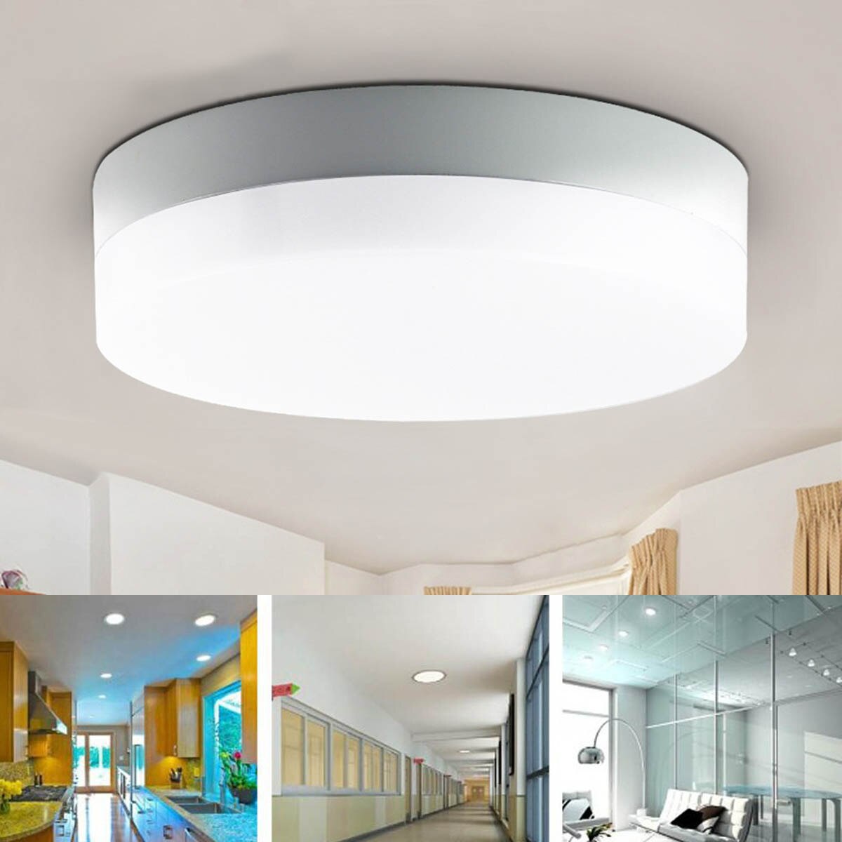 18W Led-paneel Ronde Vierkante Licht Led Plafond Verzonken Licht Voor Keuken Badkamer Plafond Lamp 6500K Led Plafond panel Licht