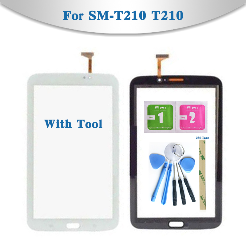 For Samsung Galaxy Tab 3 7.0 SM-T210 T210 and SM-T211 T211 Tablet Touch Screen Digitizer Sensor Front Outer Glass Lens Panel