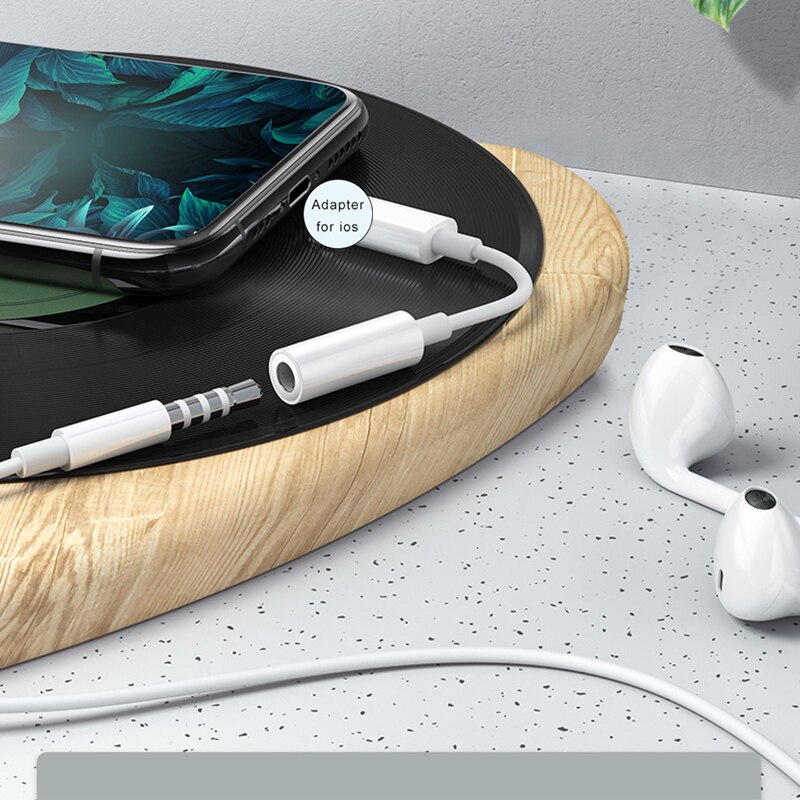 Bluetooth Headphone Adapter For iPhone AUX Adapter For IOS 13 12 11 Lightning Female To 3.5mm Male Adapters Headphone Jack Cable