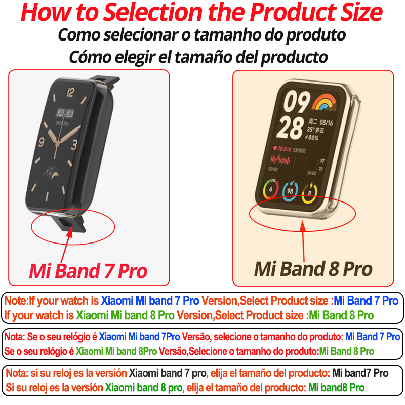 Metal Strap for Xiaomi Mi Band 8 7 Pro WirstBand Stainless steel Bracelet Watchband Smart Miband 7 8 Pro Protective Cover correa