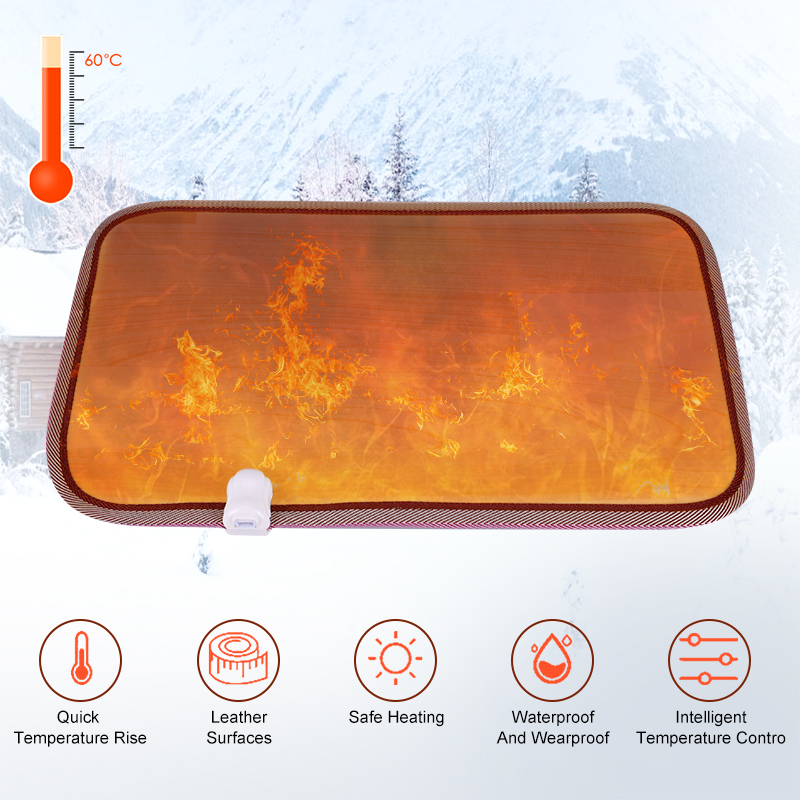 Tapis chauffant pour les pieds 50*30cm | Tapis chauffant pour les pieds, coussin chauffant pour la maison et le bureau, Thermostat, couverture chaude imperméable