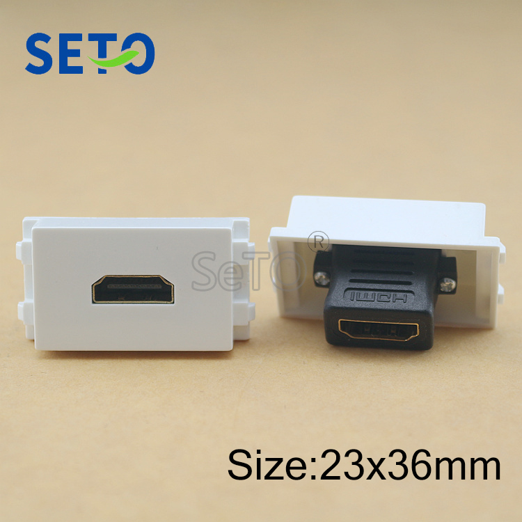 SeTo 128 Type 2.0 HDMI Module Direct Plug HDMI Connector Keystone Voor Wandplaat Socket