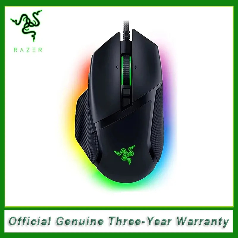 Razer Basilisk V3 Wired Gaming Mouse Gamer 26000 DPI Optical Sensor E-sports With RGB Lighting For PC Laptop: Default Title