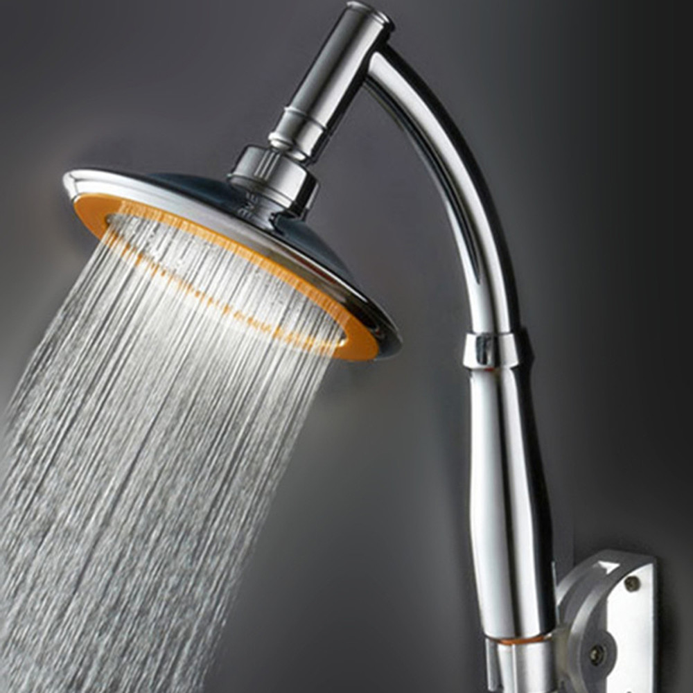 Strong rain Spa shower Stainless Steel Adjustable High Pressure Round Rainfal Sprayerl Durable Top Bathroom Shower Head #2838
