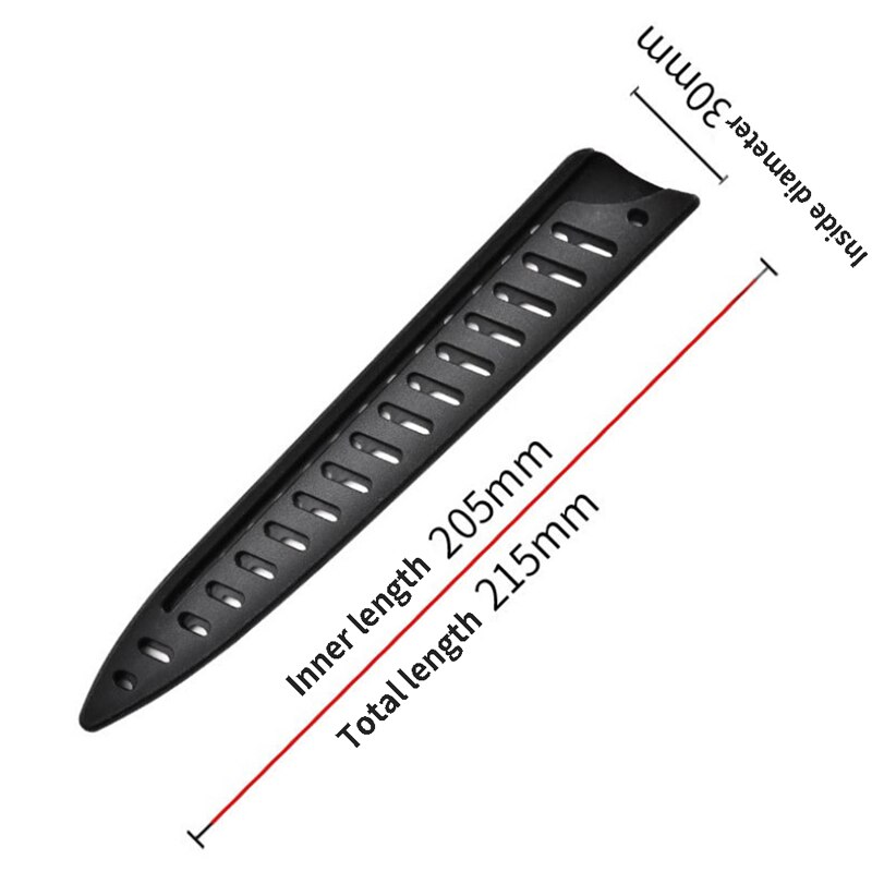 1pcs Black Plastic Kitchen Knife Blade Protector Cover For 3.5-10 Inches Knife Cover: N4