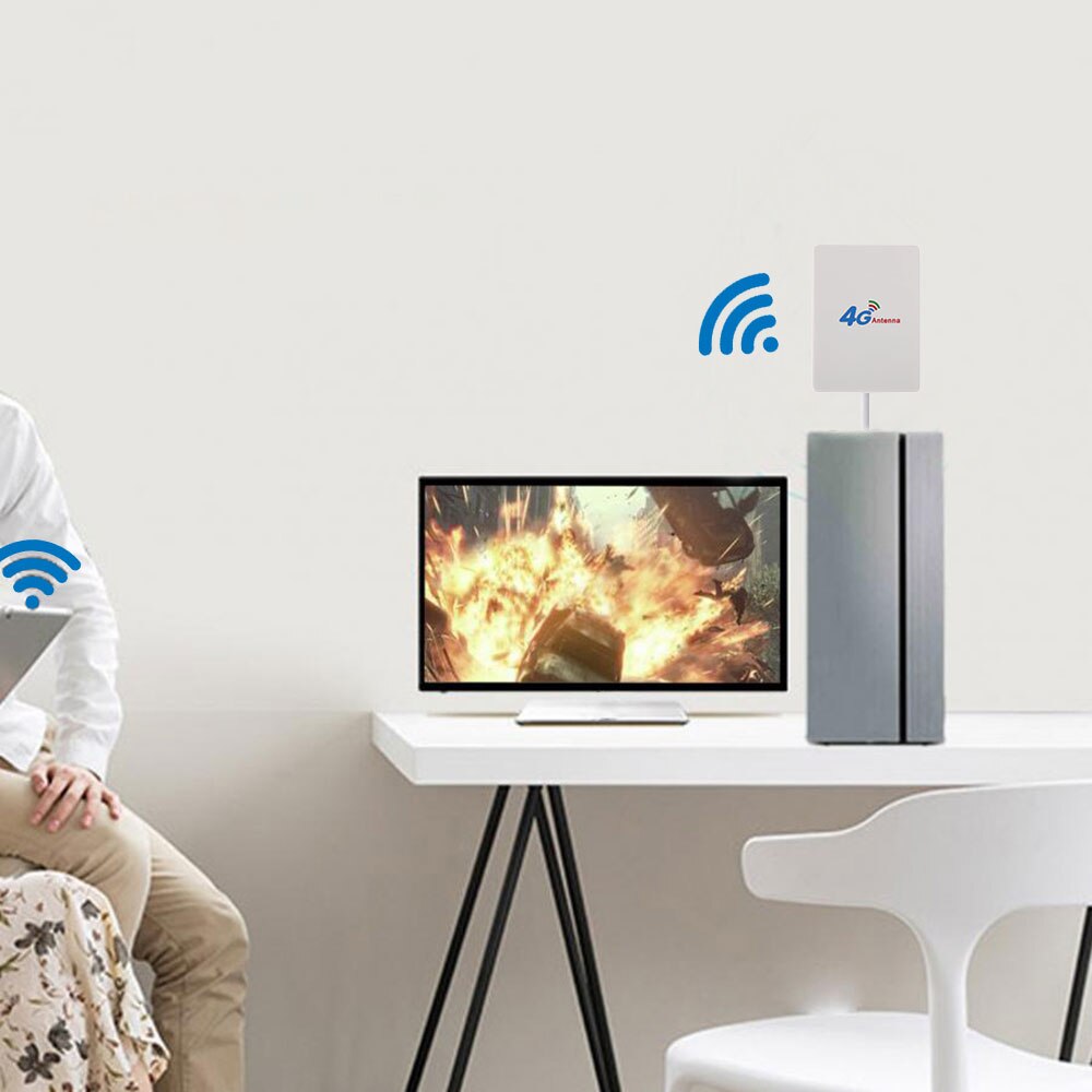 4G/3G Mobile Router WiFi Antenna 50w Rated Power 10dbi Gain Router Modem Antenna External Antenna With TS9/SMA Connector