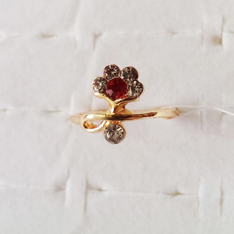 Diamond Kids Adjustable Ring Sparkling Small Diamonds Princess Jewelry Girl D0LA