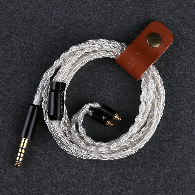 Cable OPENHEART de 8 núcleos para Sennheiser IE200/IE300/IE600/IE900 AKG N5005/N30 MMCX 3,5 4,4mm Cable equilibrado 1,2/1,6 m Chapado en plata