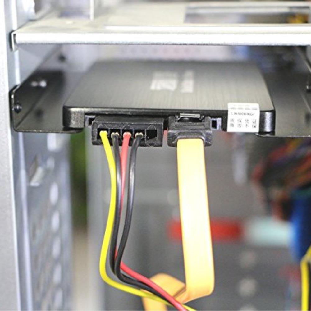 2.5- enhet  to 3.5 tums ssd-hårddisk metallmonteringsadapterfäste dock-hårddiskhållare för pc-hårddiskhölje