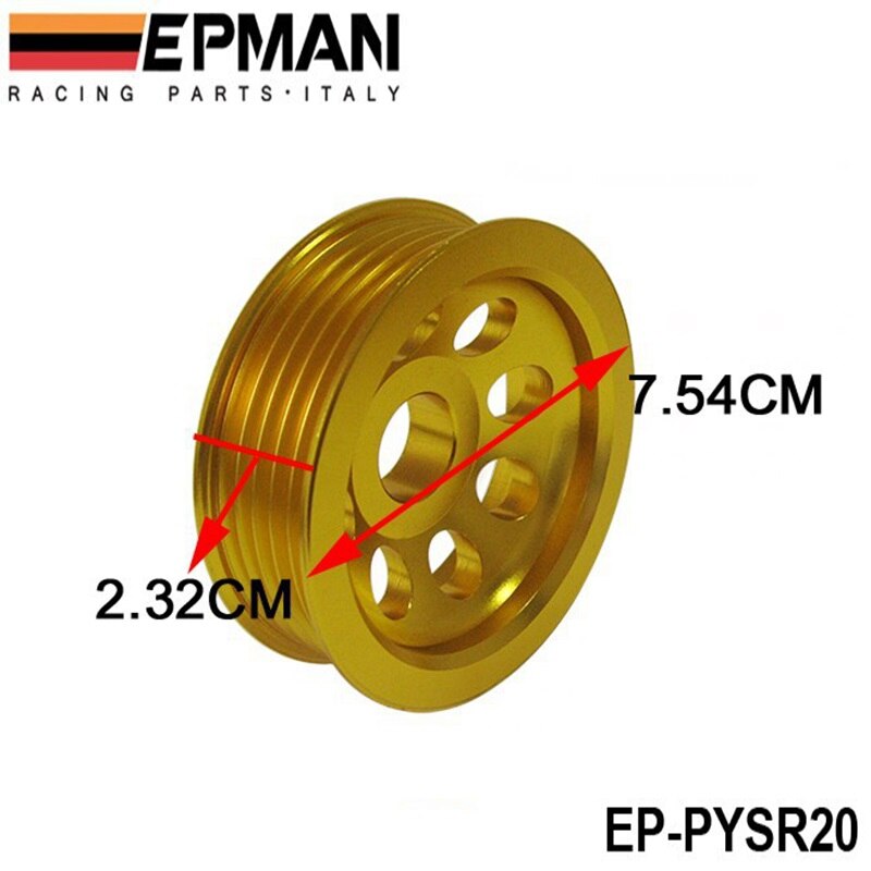 Underdrive Kurbel Pulley JDM Melodie Für Nissan S15 S14 SR20 Motor Motor Bay Gold EP-PYSR20