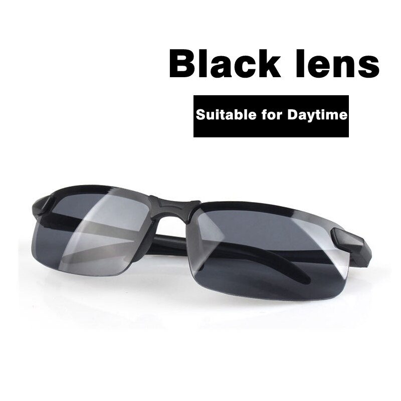 Universal Night Vision Glasses Sunglasses Men Outdoor Sport Sun Glasses Driver Goggles Black/Yellow Glasses for Night Driving: Black-NO Polarized