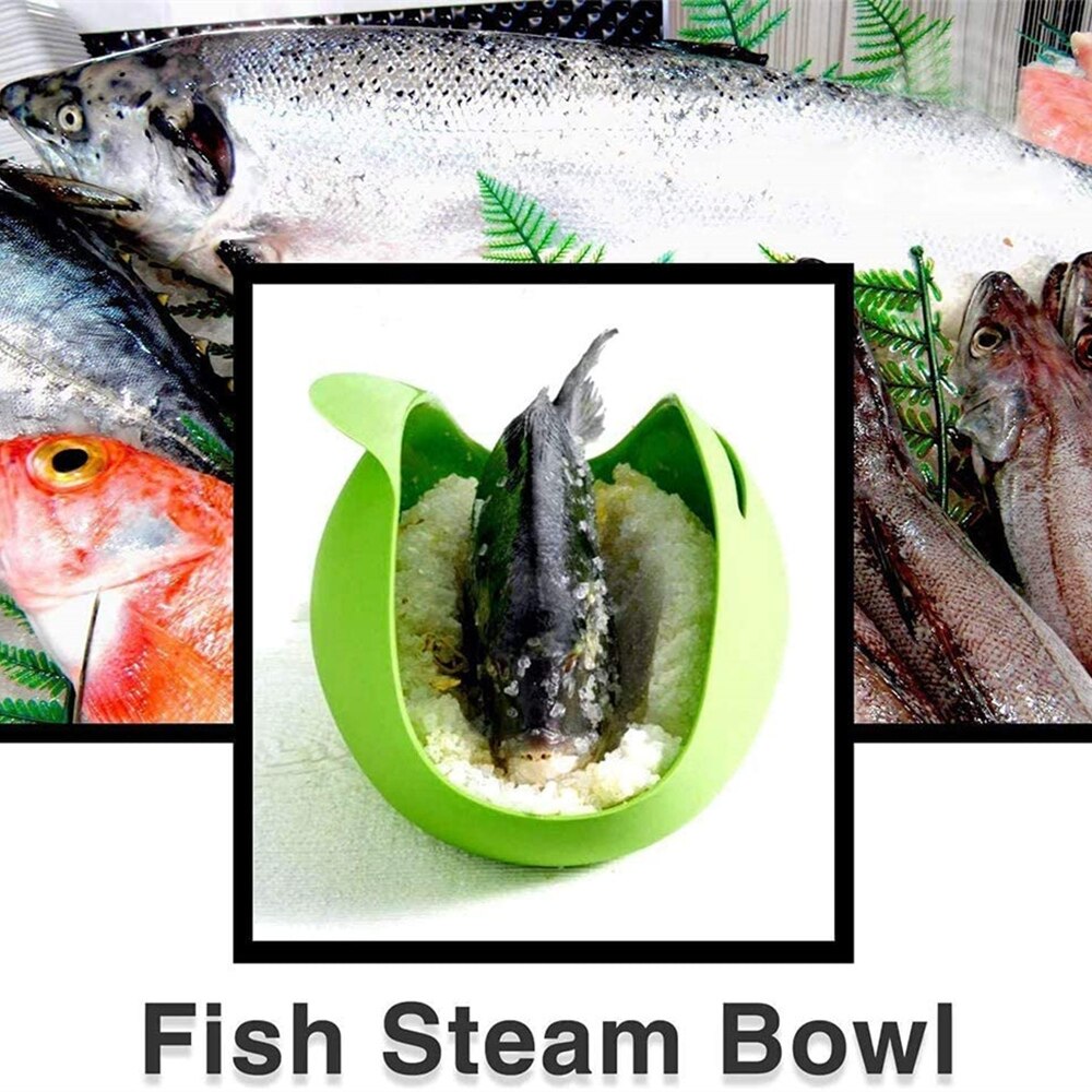 Recipiente plegable de silicona para cocinar, para horno microondas, tazón de vapor para pescado, herramienta de cocina para hornear pan, cuenco plegable para Dropshipper