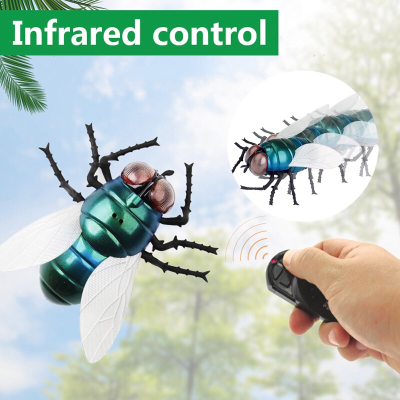 Juguetes de simulación de insectos por infrarrojos para niños, robot eléctrico de Control remoto inalámbrico, juguete de broma de día de brujas