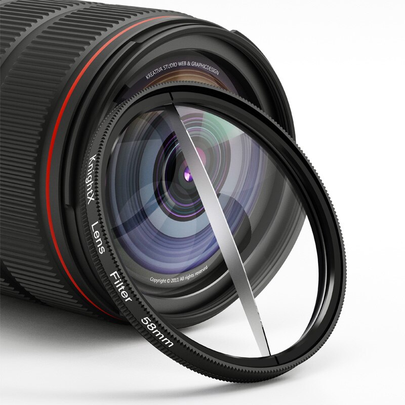 Knightx semi-nebuloso prisma filtro 49 52 55 58 62 67 72 77 mm uv cpl borrão acessórios fotografia objeto variável slr fx lente dslr