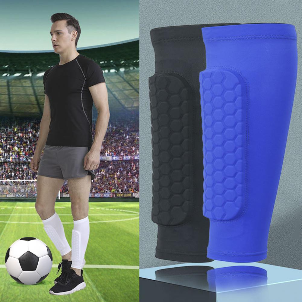 Maniche per gambe traspiranti Maniche per parastinchi da calcio con cuscinetti a nido d'scimmia per bambini Compressione per adulti per migliorare lo sport