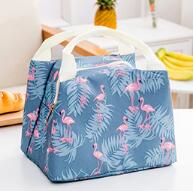 Cartoon Flamingo Insulation Bag Waterproof Takeaway Lunch Bag Portable Zipper Multifunctional Insulation Bag Fresh Ice Pack: 1