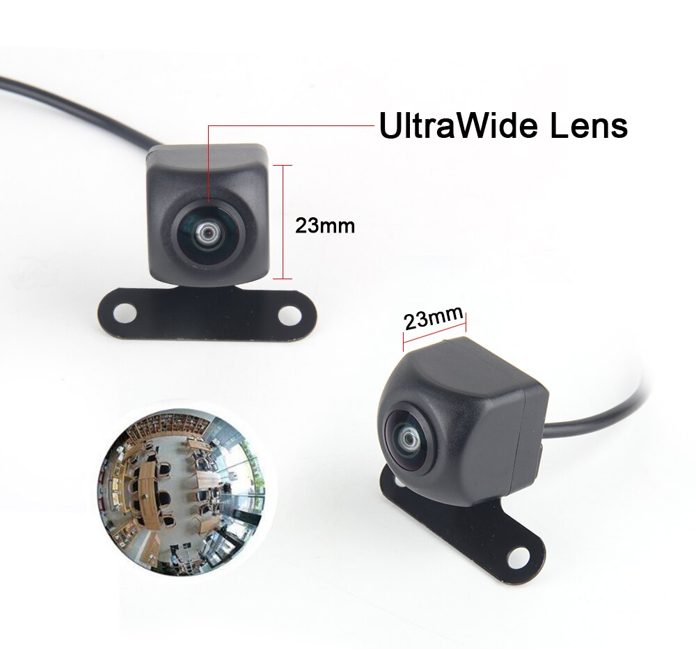 Dasaita Universal Car Rear View Camera with Fisheye HD lens Backup Camera vehicle Parking Assistance Camera 170 Wide Angel