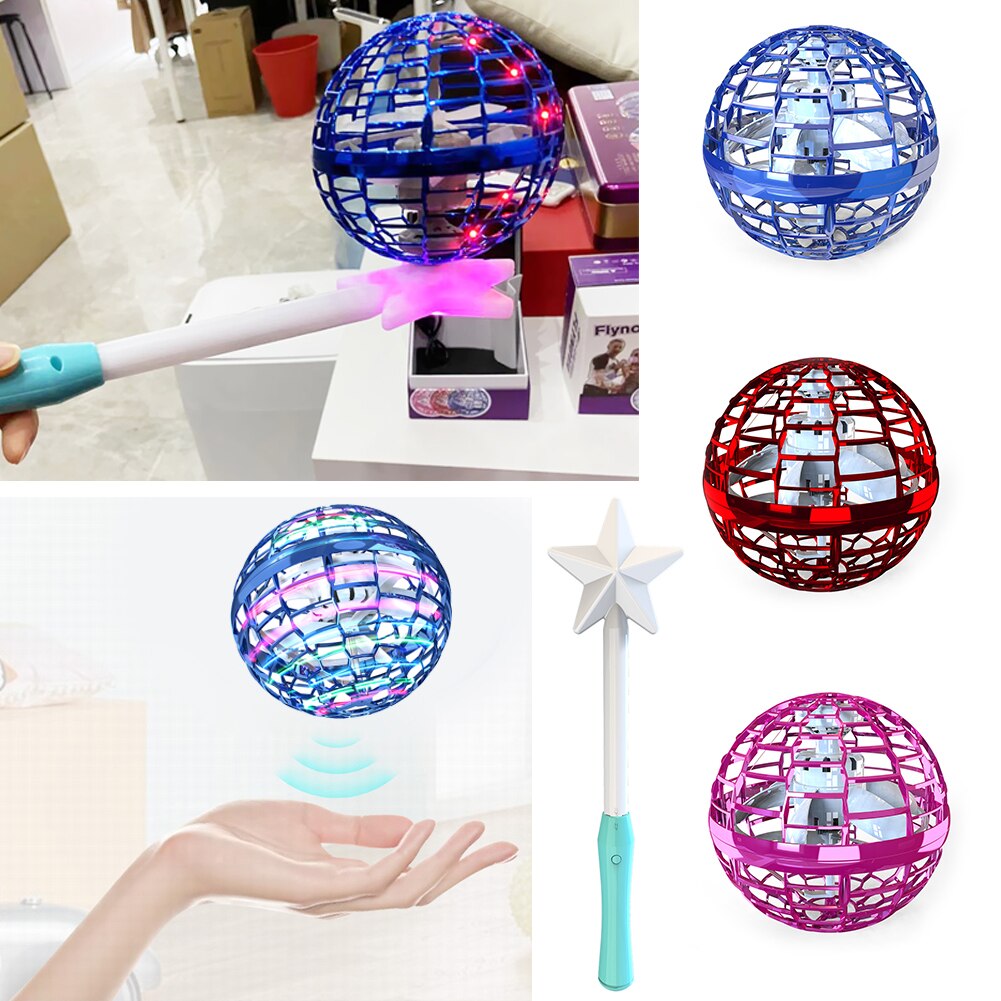 Fingertip Flying Gyro Ball Decompression Toys Cute Induction Toy Safety Fingertip Flying Gyro Ball