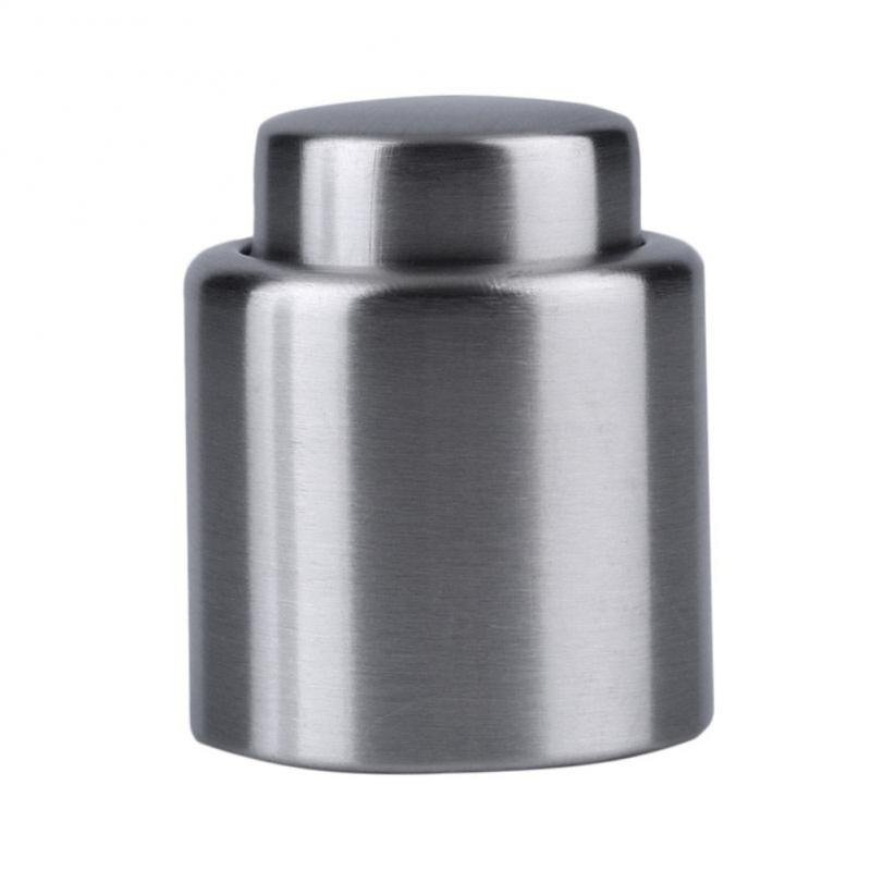 1PC Stainless Steel Wine Bottle Stopper Vacuum Seal Protector Wine Kitchen Restaurant Bar ToolRed Wine Cap Fresh Keeper Storage: 01
