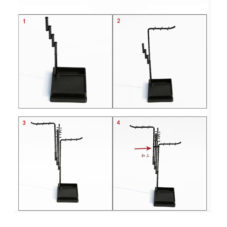 24 Hanger Multifunctionele Borstels Houder Kalligrafieborstel Houder Traditionele Schilderen Schrijven Plastic Borstel Rack