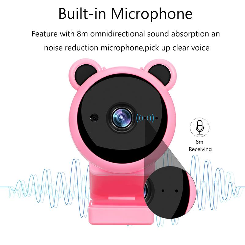 HD1080p Camera Video Computer Camera Usb Webcam Multi function Desktop Cam with Noise Canceling mic for Video Conference
