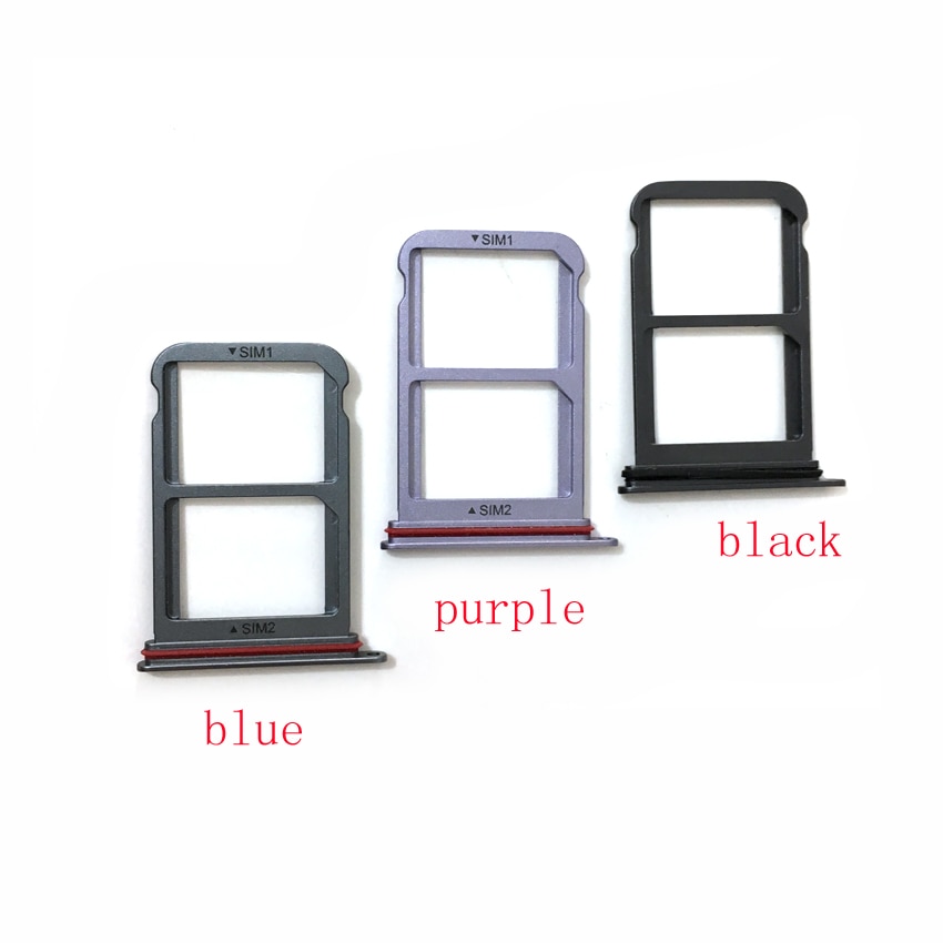 Lot de 20 supports de carte sim pour huawei  p20 pro, adaptateur double sim, pièces de rechange