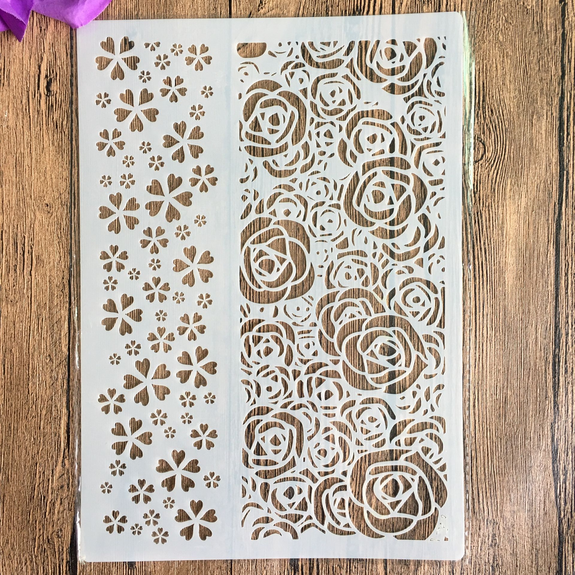 Plantillas de Mandala para manualidades, pintura de pared, álbum de recortes para colorear, álbum de relieve, papel decorativo, plantilla de tarjeta, pastel, A4, 29x21cm: Amarillo claro