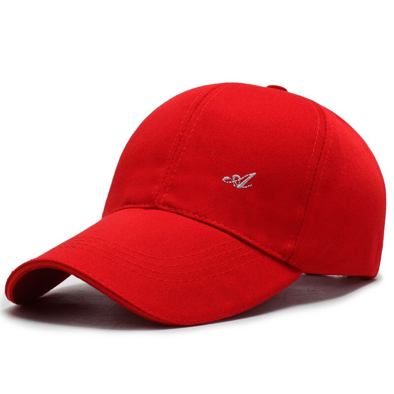 Vrouwen Mannen Hoed Gebogen Zonneklep Licht Boord Brief Baseball Cap Mannen Cap Outdoor Zonnehoed Verstelbare Sport Caps In zomer: red