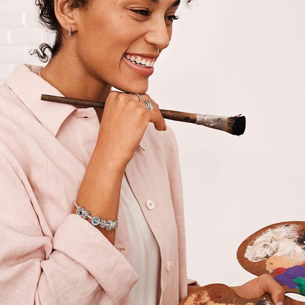 925 en argent Sterling breloque couronne coeur Bracelet femmes bijoux collier en argent Sterling pendentif