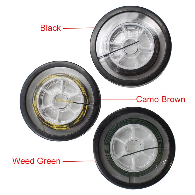 5m Coated Hooklink Carp Fishing Line 8 Strand Braid Carp Wire Hook Links for Carp Chod Hair Rigs Fishing Tackle