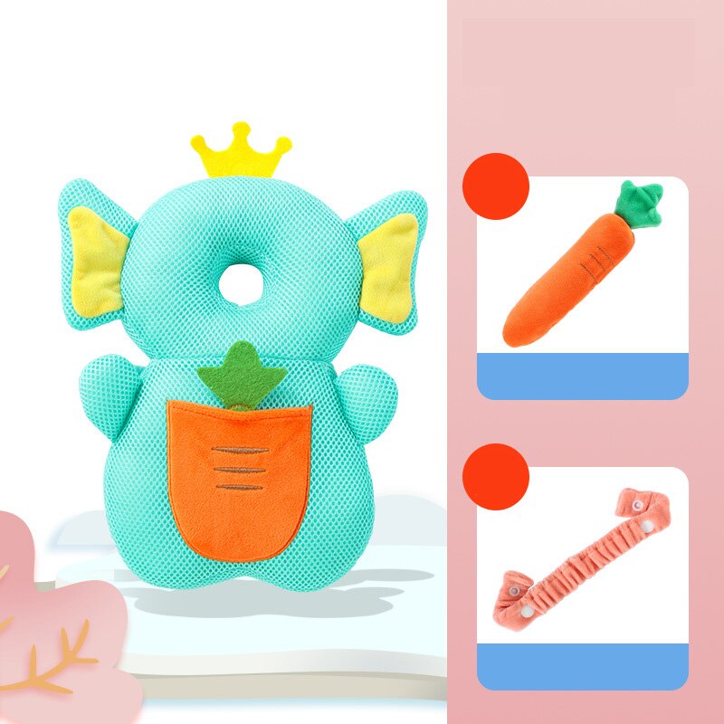 Bébé oreiller doux tête Protection oreiller -né enfant en bas âge oreiller PP coton rebond bébé tête Protection coussin bébé soins sûrs: 4