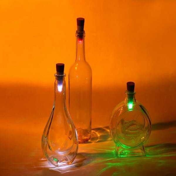 Luces LED de corcho para botellas, recargables por USB, luces estrelladas, para manualidades, bodas, Halloween, Navidad, decoración para fiestas, 3 uds., color blanco