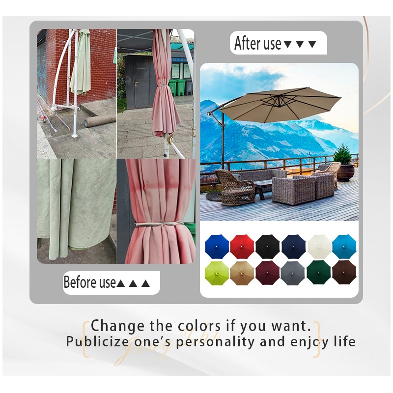 Cotton Denim Sun Parasol