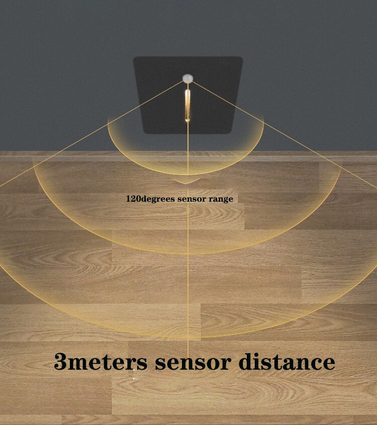 Cree 3w recessed sensor de movimento magnético em escadas led luz canto lâmpada parede passo decoração corredor escada ip65 220vwandlamp