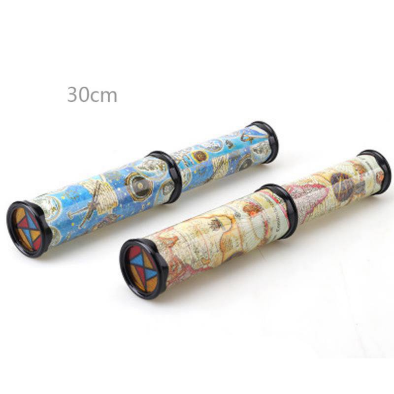 30/27/21cm Kids Scalable Rotating Kaleidoscopes Advanced Rotation Adjustable Fancy Color World Toys toys for boys-20: Black