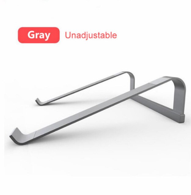 Belka Aluminum Folding Laptop Stand 11-17 Inch for MacBook Pro Air - Adjustable & Non-Slip Cooling Bracket: Gray normal