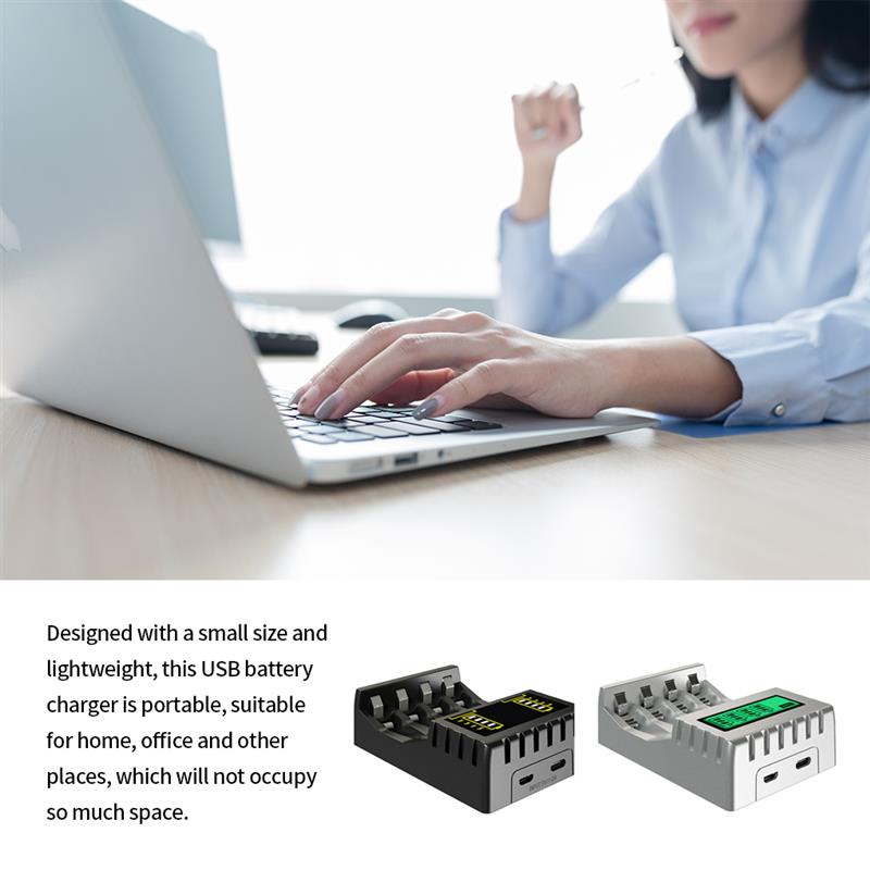 4 Slots Electric Battery Charger Intelligent Fast LED Indicator USB Charger For AA/AAA Ni-MH/Ni-Cd Rechargeable Battery