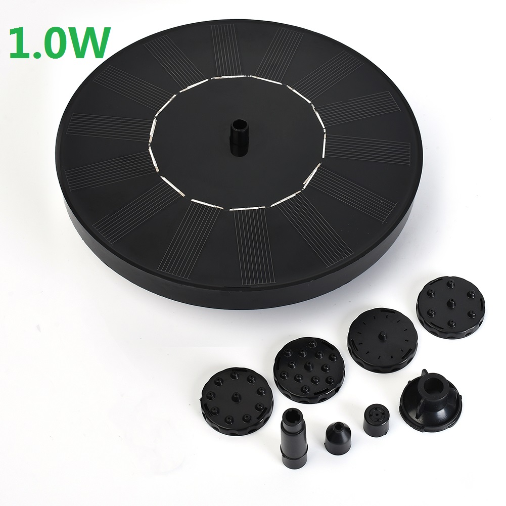 Mini Solar Water Fountain Pool Pond Waterfall Fountain Garden Decoration Outdoor Bird Bath Solar Powered Fountain Floating Water: MULTI