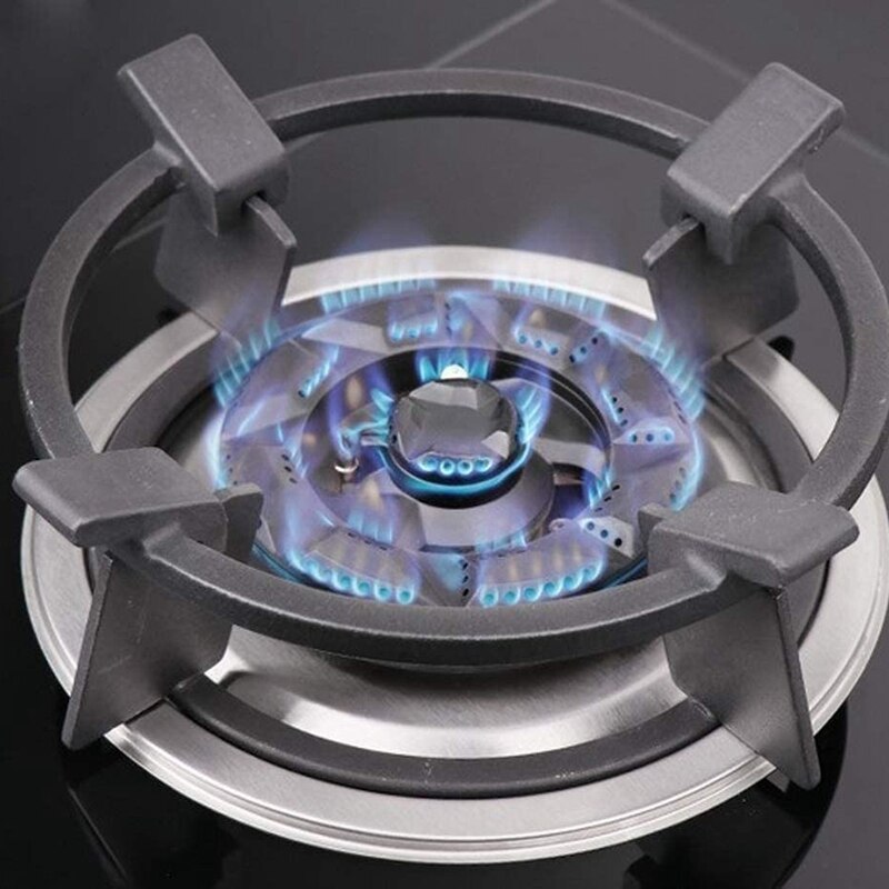 Soporte de hierro fundido para sartén, estante de soporte para quemador de Gas, cocina, utensilios de cocina para el hogar, Accesorios