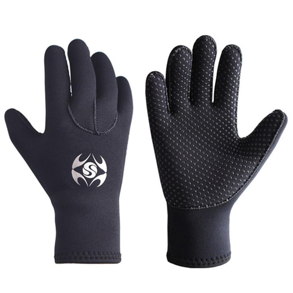 3mm Neoprene Men Women Warm Scuba Diving Gloves Boating Fishermen Gloves Cold-proof: M