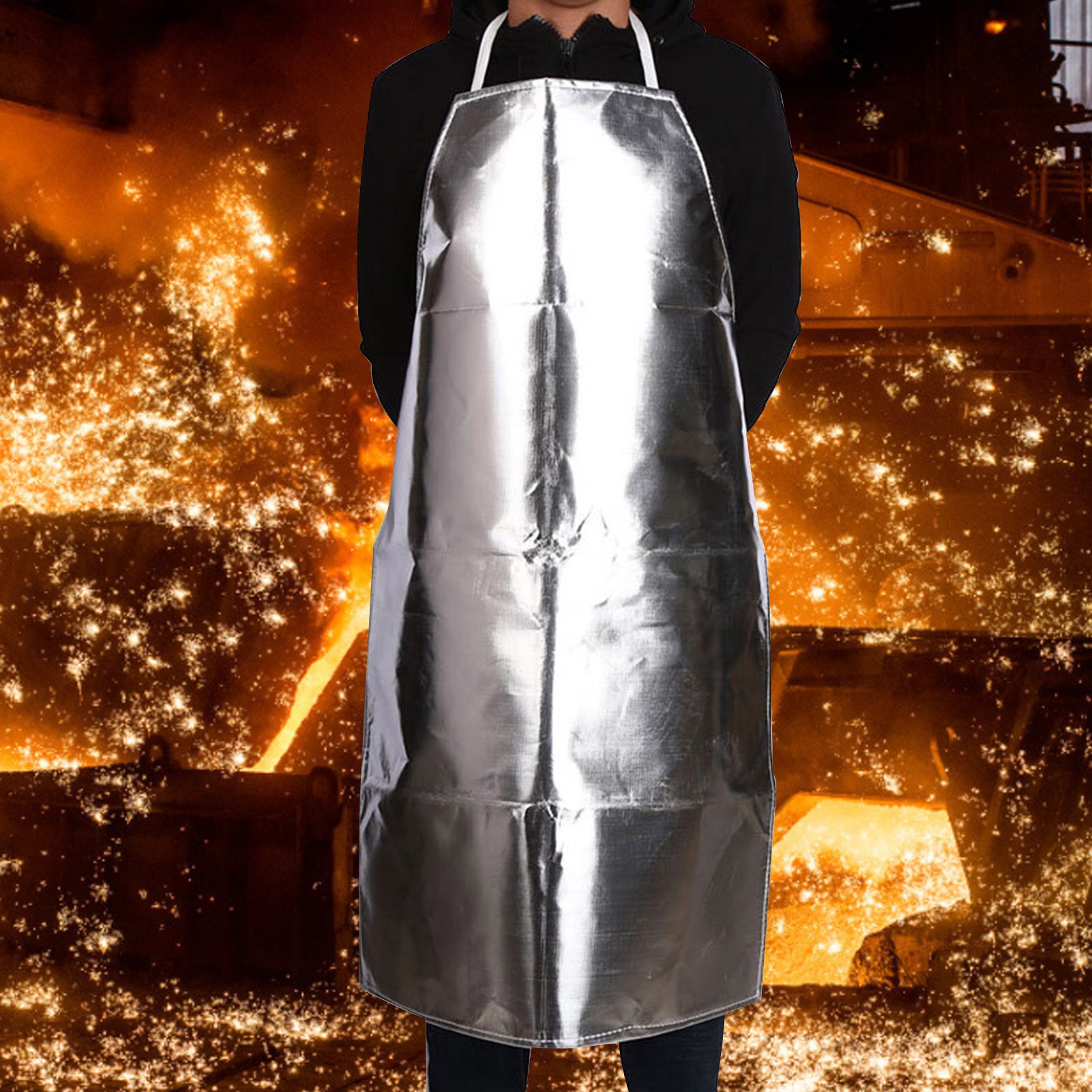 Safety Welding Apron Flame Heat Resistant BBQ Apron for Cooking electric welding protective apron