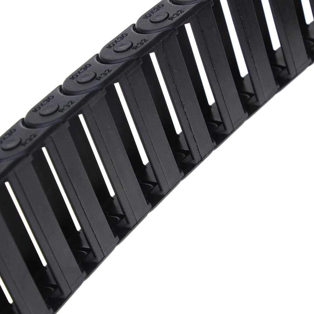 10 x 30mm 10*30mm l1000mm 10 x 30mm kabel sleepketting draaddrager met eindconnectoren voor cnc-freesmachinegereedschappen
