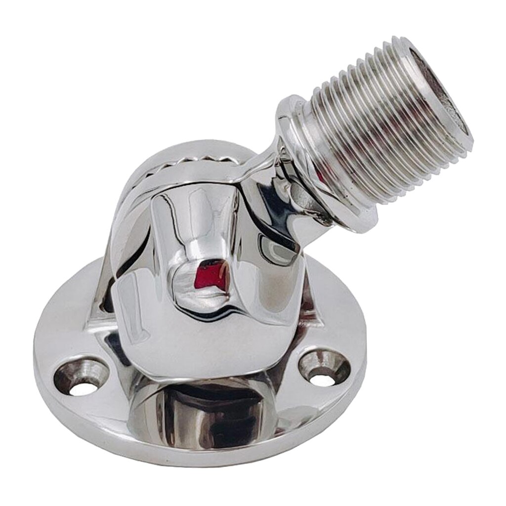 Stainless Steel Boat Swivel Antenna Mount Free Pivoting Base Marine Grade