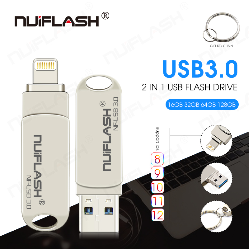 Nuiflash Metalen Gedraaid Usb3.0 Flash Drive Memory Stick 16Gb 32Gb 64Gb 128Gb Pen Drive Hoge Snelheid usb Stick