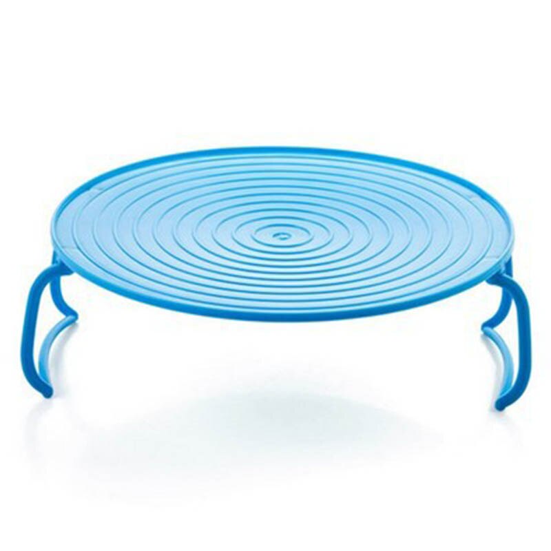 Bandeja térmica multifunción, estante de plástico para utensilios de cocina, microondas, horno, utensilios de cocina: Azul