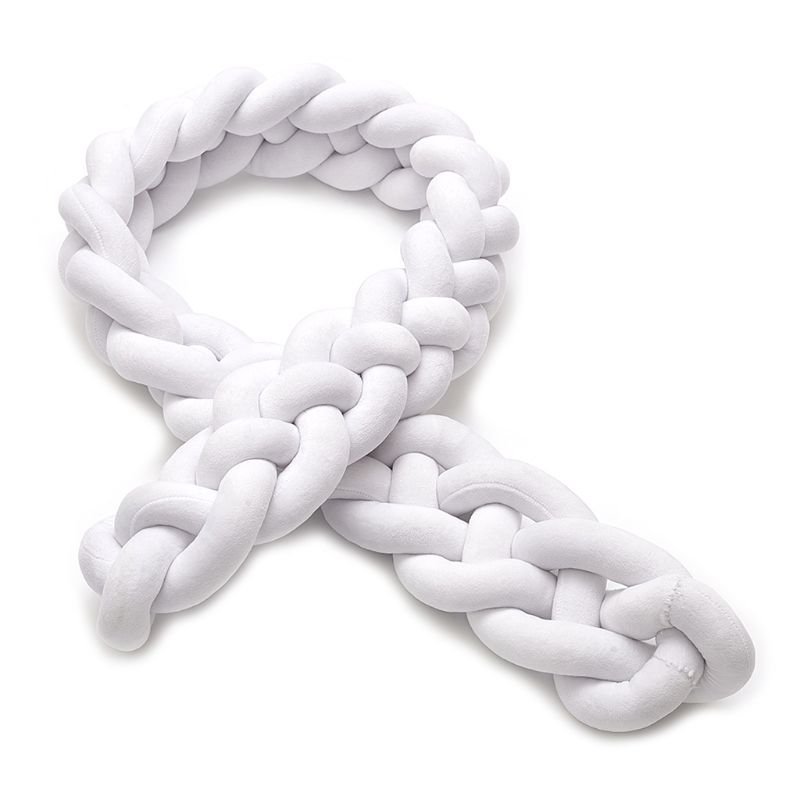 1.5M/2.2M Baby Stootrand Baby Snake Gevlochten Kussen Pasgeboren Wieg Protector F3ME