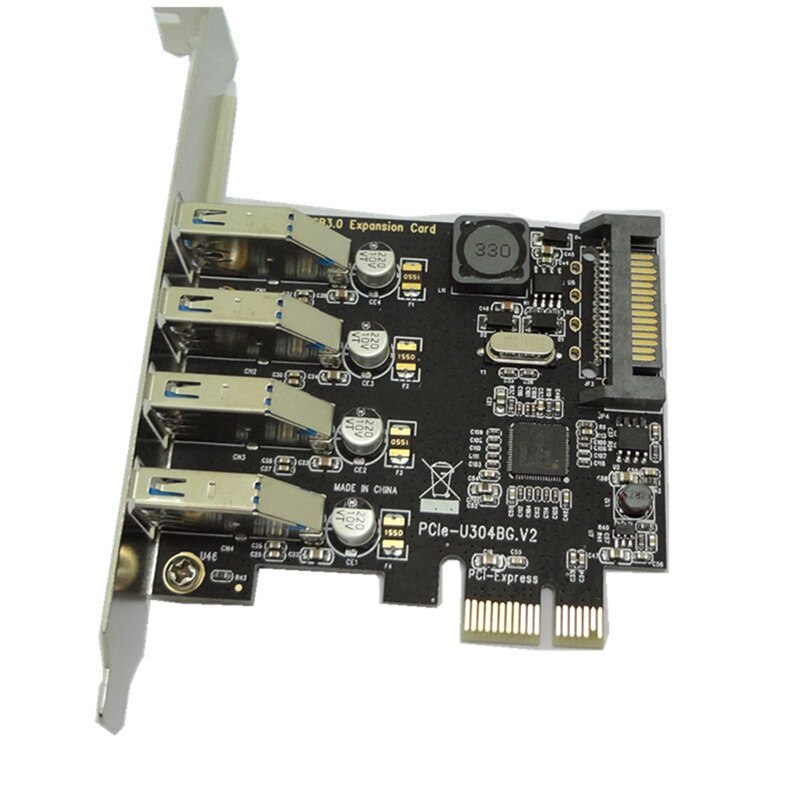 Computer USB3.0 Expansion Card Four-Port PCI-E to USB3.0 Rear 4-Port Expansion Card NEC Chip