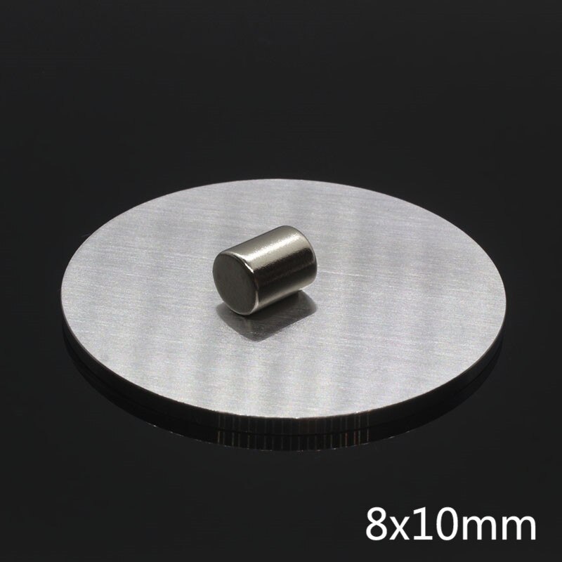 1/2/5/10/20/50Pcs 8x10 Neodymium magnet Disc N35 Rare Earth Small Strong Round Permanent Fridge Electromagnet NdFeB Magnetic