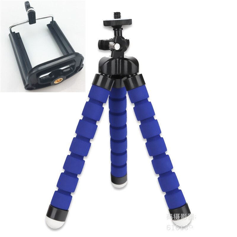 Support Téléphone Ventouse Flexible En Forme De Pieuvre - Trépied à Tentacules Pour Téléphone, Appareil Photo Ou GoPro - Couleur Aléatoire